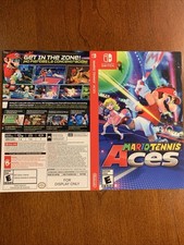 Mario Tennis Aces - Nintendo Switch - Authentic RARE - For Display Only Artwork