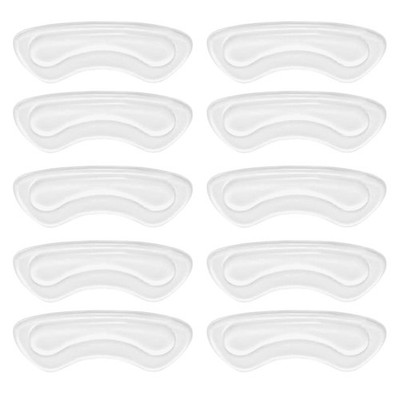 EACOZY Clear Heel Grips 5 Pairs Cushion Inserts for Loose Shoes Men Women