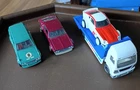 Hot Wheels '19 Premium  Nissan Diorama Loose 4 Car Lot, Damaged Box RR,MM, READ.