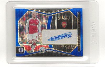 2025-26 Panini Select JACK WILSHERE AUTO Blue Pulsar Prizm #PS-JW EPL ARSENAL