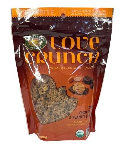 Paquete de 2 Nature's Path Love Crunch Granola chocolate oscuro y mantequilla de maní Foto 2 de 2