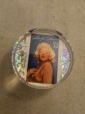Ooak Marilyn Monroe 32 Cent Stamp Glitter Pog 1 1/2 By 1/4 Inch Pog