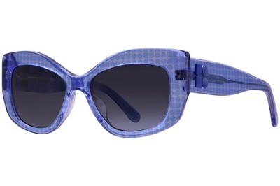 Kate Spade Frida/G/S PJP9O Sunglasses Women's Blue/Dark Grey Shaded Lenses 54mm