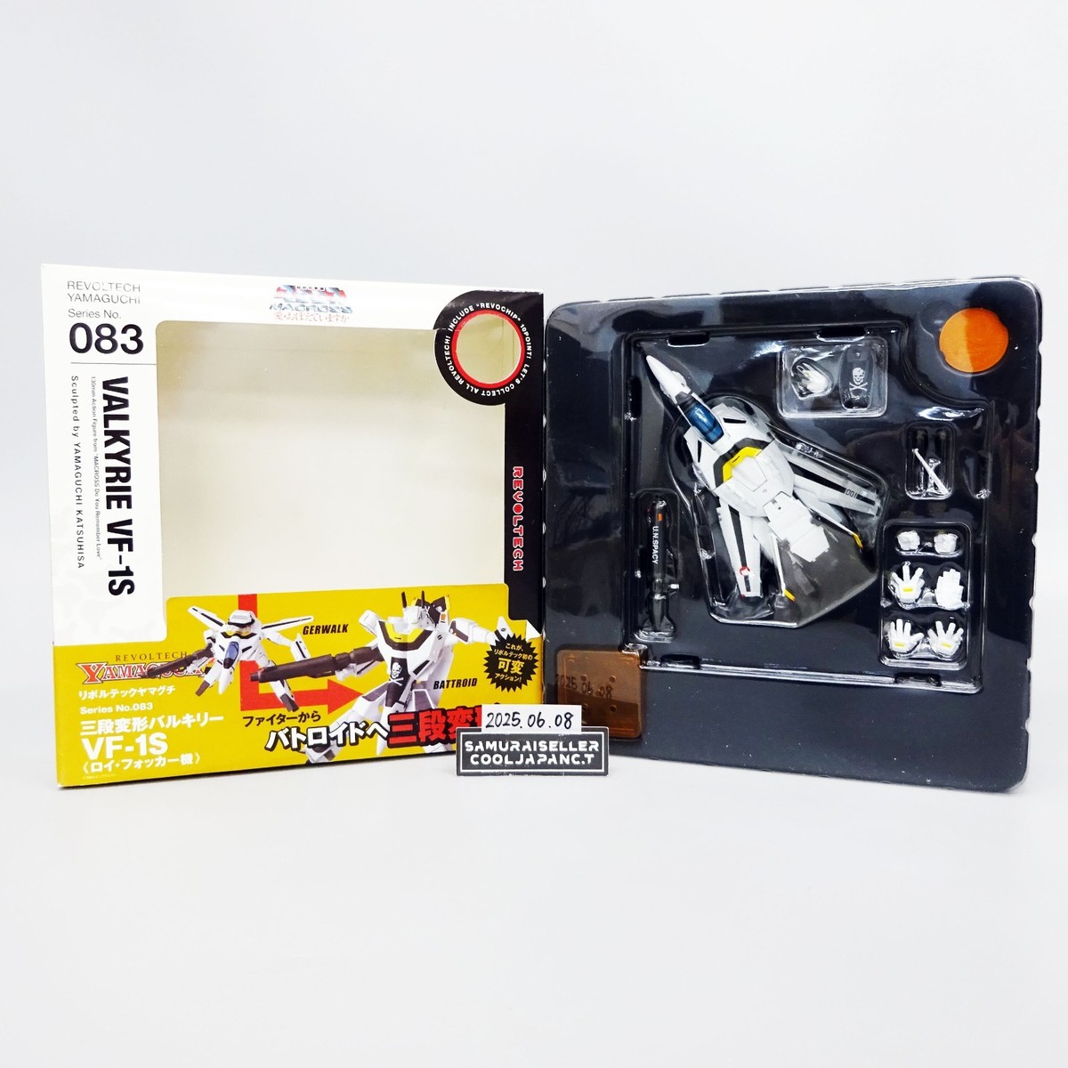 Revoltech # 083 Vf1s Valkyrie Roy Focker Macross Kaiyodo for