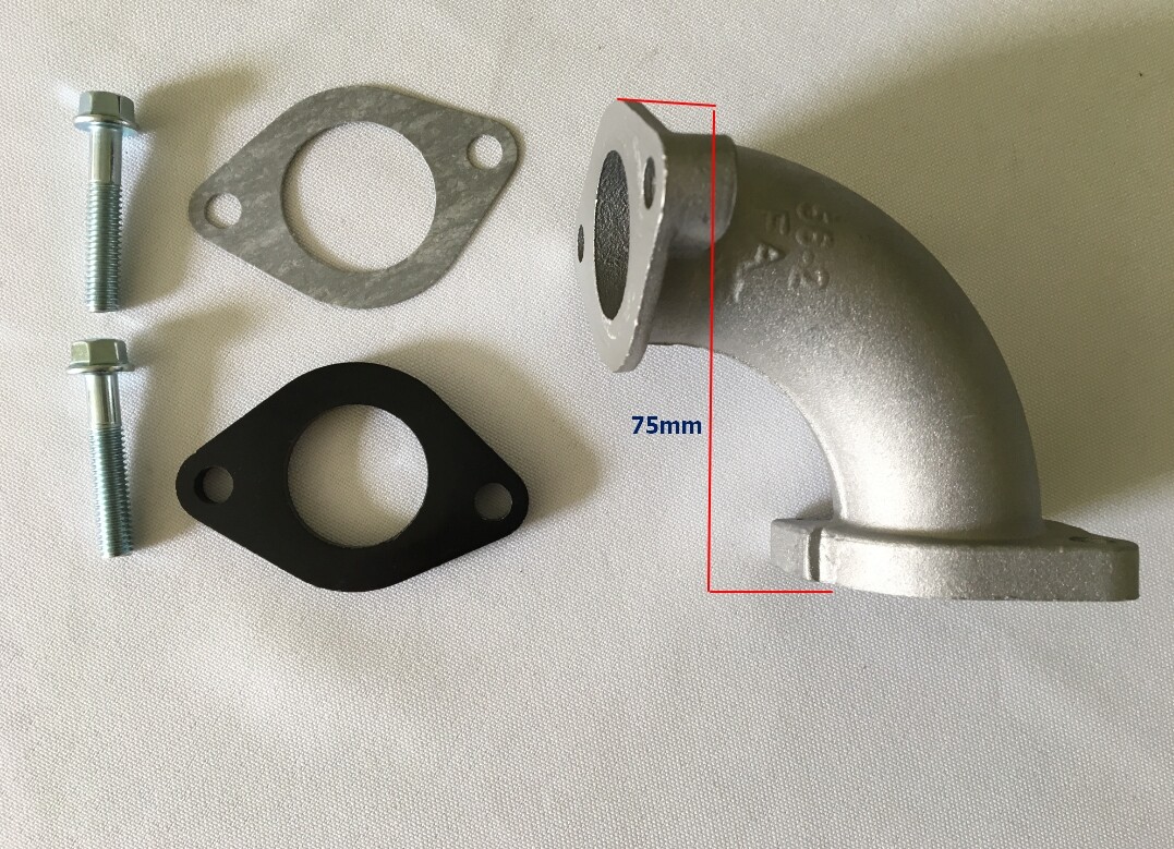 シリーズ7 45ミリ 26mm Manifold Intake Pipe For 100cc 110cc 125cc 175cc Lifan Dirt