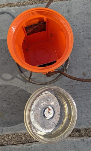 VTG Starlite 222 Railroad Lantern Orange Red Glass Top Train Headlight Decor - Picture 13 of 22