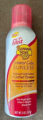 Banana Boat Vintage Summer Color Self-tanning Ultra Mist Instant Bronzer New