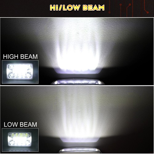 4X 4x6" inch Square LED Headlights Hi/Lo DRL H4 For Cutlass Cruiser 1980-1988 - Picture 6 of 15