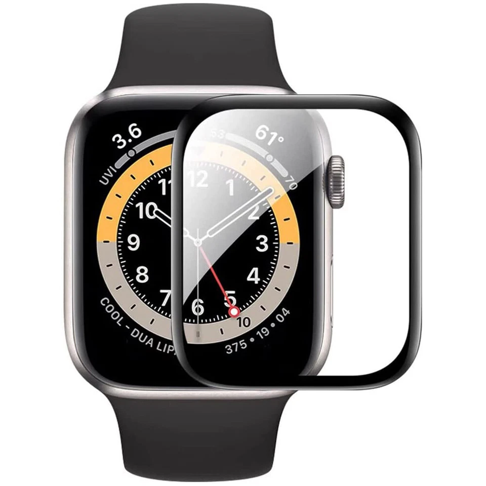 For Apple Watch SE 3 40mm 44mm 41mm 46mm 42mm 3D Tempered Glass Screen Protector - Image 2 of 4