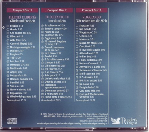 Al Bano & Romina Power - Felicita - READER`S DIGEST 3 CD Box - Bild 2 von 2