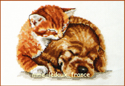 DMC K3287 Kit '' Best Friends '' Kreuzstich französische Marke NEU Vintage