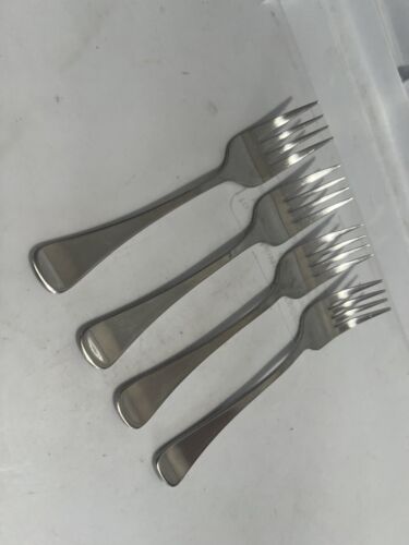 Set Of 4 Hampton GENEVA GLOSSY Stainless Silversmiths 18/10 Salad/dessert Forks - Picture 2 of 10
