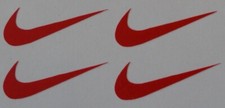 Set of 5 size 4'-9' Nike Swoosh Vinyl decals for Laptops, Walls, Cars, Party