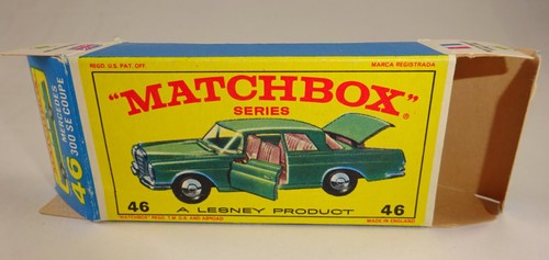 Matchbox RW 46C Mercedes 300SE blaumetallic in "E" Box - Picture 11 of 11