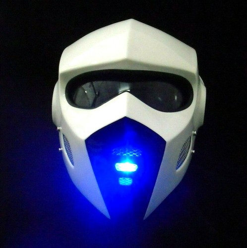 2099 WOLF MAN WHITE BLACK HELMET CUSTOM MOTORCYCLE DESIGNS ABS HERO MOVIES - Foto 8 di 12