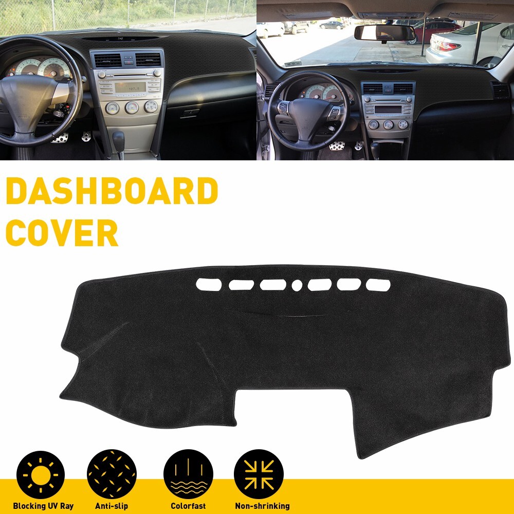 2007-2011 Camry Black Dash Mat Car Dashboard Cover Sun Shade Pad
