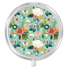 Aiawoxc Pill Case Cute Travel Pill Box for Purse Moisture ​Proof Small Pill H...