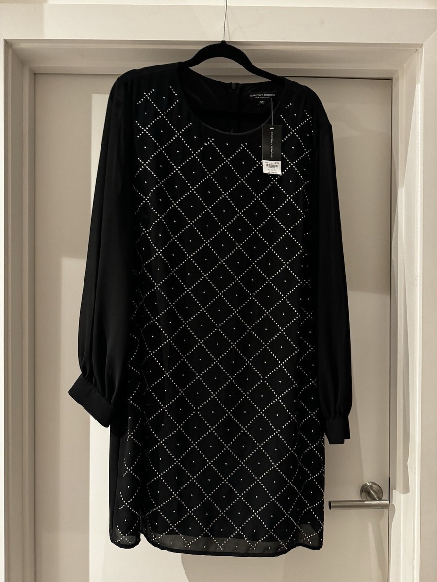 dorothy perkins black glitter dress Party Sparkly Dress Dorothy Perkins Ladies Black Tunic Dress UK Size 20 remote