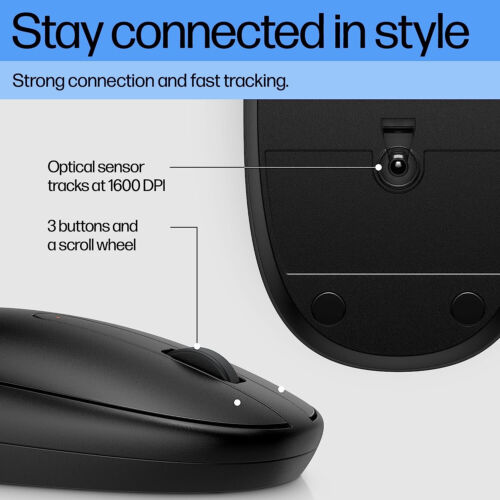 HP 240 Bluetooth 5.1 Wireless Mouse (Jet Black) - Picture 3 of 8