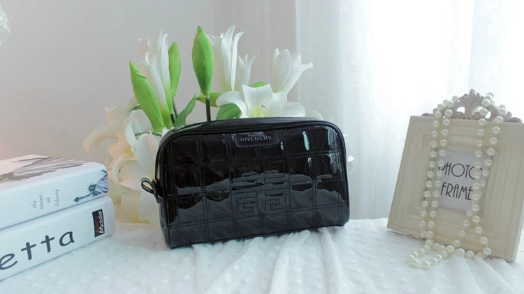 GIVENCHY Parfums Black Makeup Cosmetics Bag Large Size Brand NEW