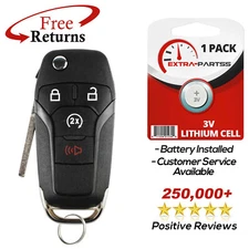 Remote 4b Key Fob Replacement Remote Start Flip for Ford (N5F-A08TDA, 902mhz)