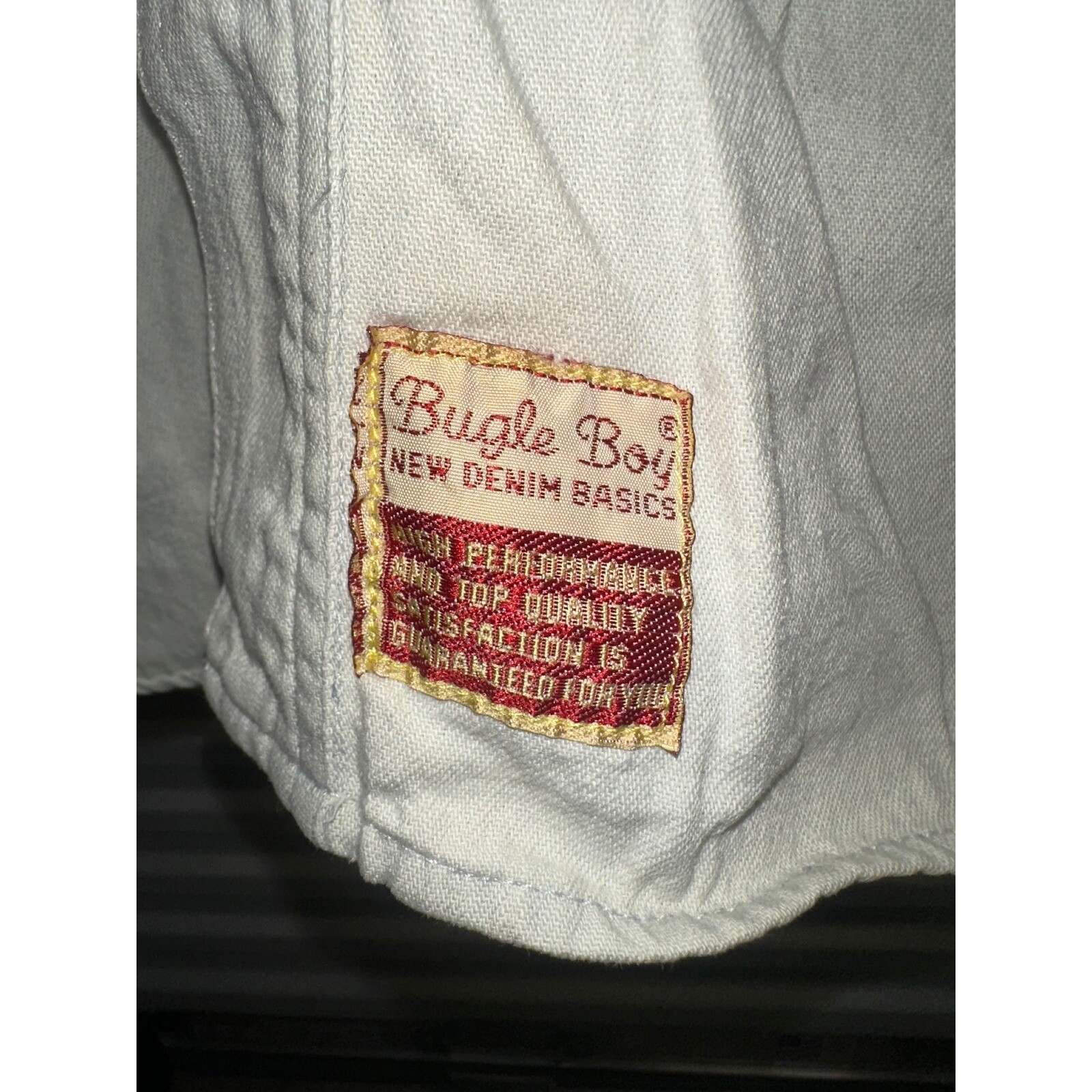 Bugle Boy Vintage Denim Vest Sleeveless Shirt 90's Western Pockets Light Med image 2