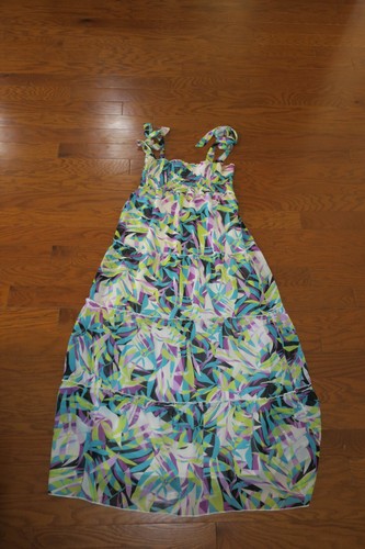 S 4 6 8 M ❤️ AGB ❤️ GREAT CONDITION ❤️ SUMMER STRAPLESS DRESS MAXI BEACH A-LINE - Picture 2 of 7