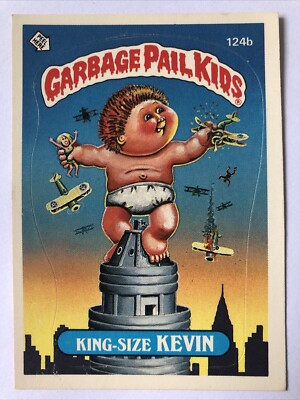Garbage Pail Kids Topps Original Series 3 Sticker King Size Kevin 124b