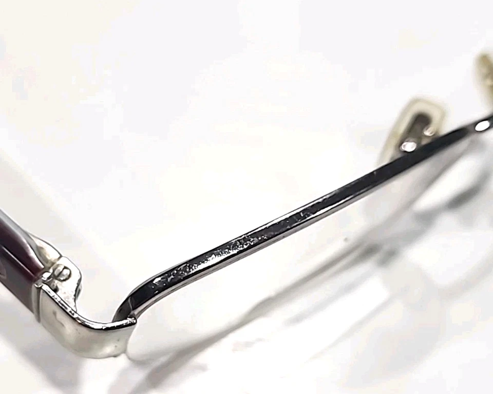 Anteojos rectangulares Coach HC5004 Bettie 9031 de metal plateado con media montura 51-16 135 Foto 4 de 4