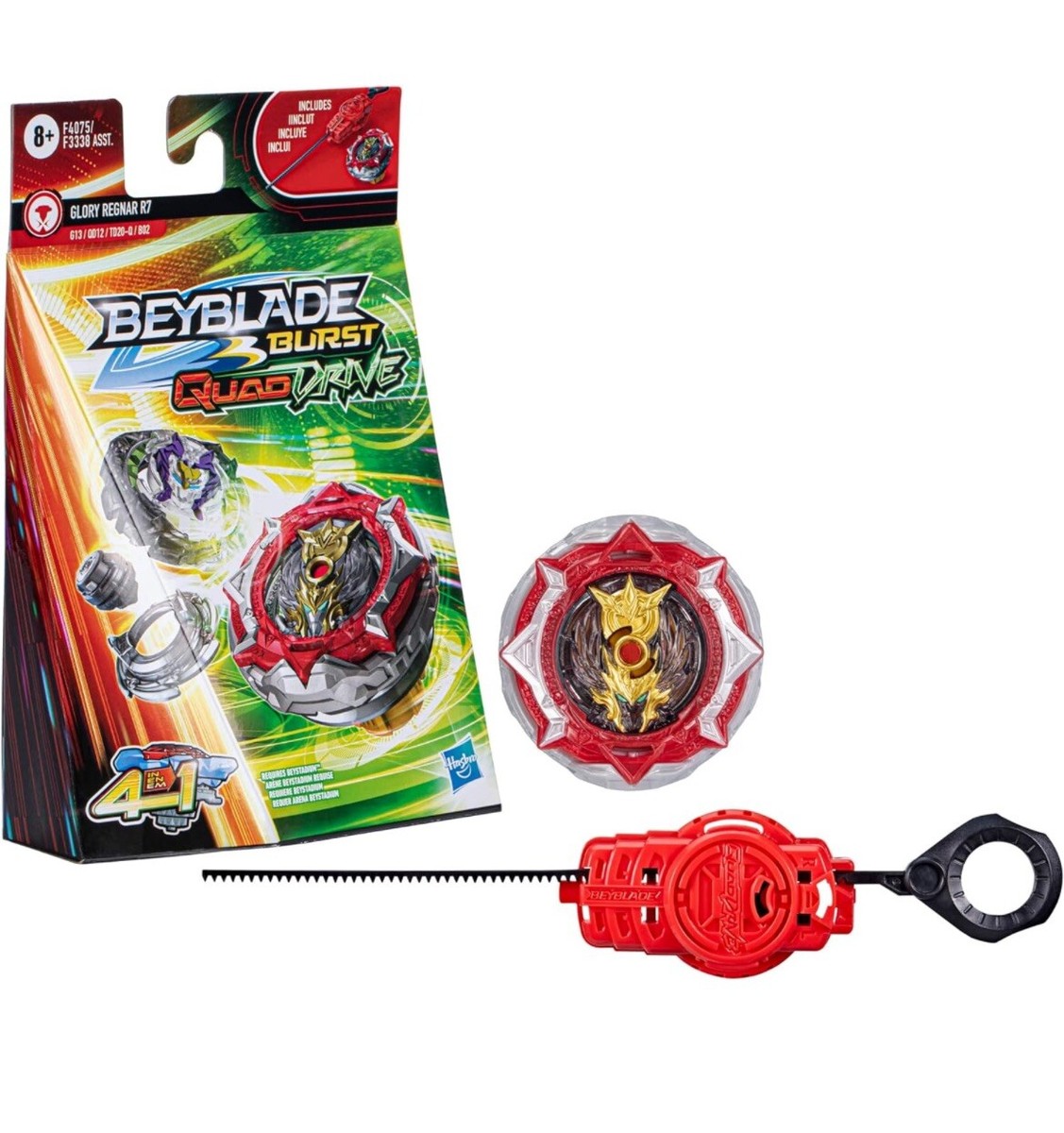 BEYBLADE Burst QuadDrive Glory Regnar R7 Spinning Top Starter Pack