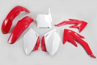 Set Plastics Motorradverkleidungen Honda Crf 450 R 2005 - 2006 Farbe Replica Ufo