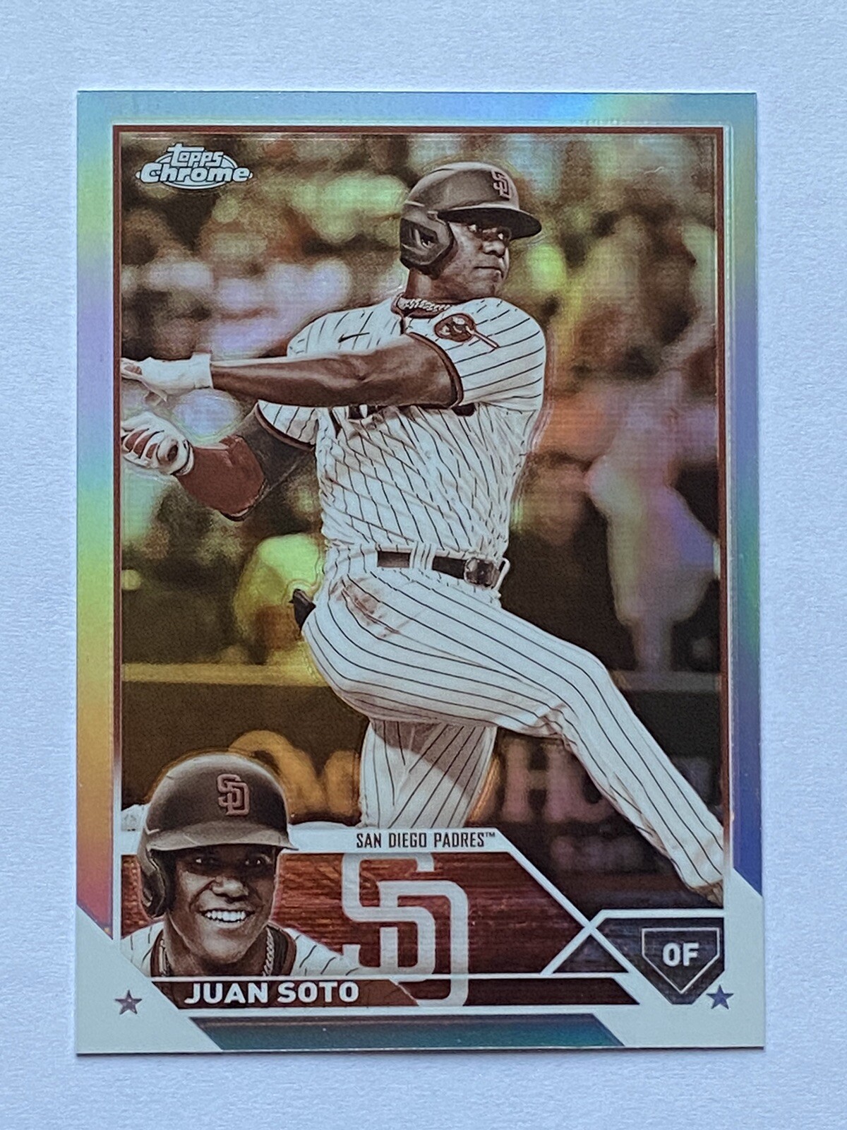 2023 Topps Chrome #100 Juan Soto Sepia Refractor San Diego Padres