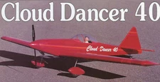 "Cloud dancer 40"   60 inch Wing Span  Sport  Giant RC Model AIrplane Plans