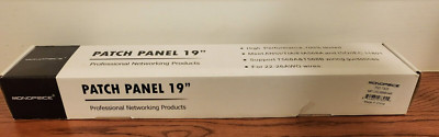 MONOPRICE 7253 Networking Patch Panel 24P 2U - Open Box Never Used