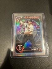 2024 Topps Chrome Nathaniel Lowe Lightboard Refractor Texas Rangers