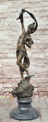 Extra Large Madrazzi Winged Fairy Angel Bronze Sculpture - Mythical Home Gift NR
