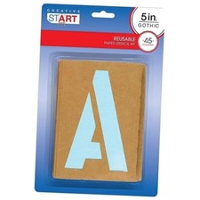 Stencil, Letters, Gothic, 5 Inches 098164 5" Gothic
