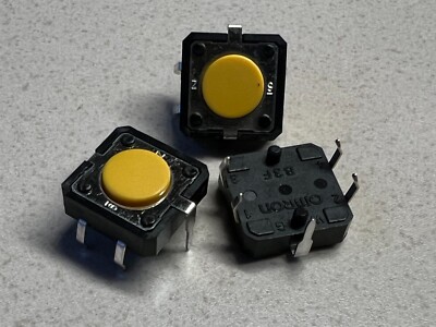Omron Electronic Components  B3F4105 Qty of 100 per Lot SWITCH Switch Tact 12x12