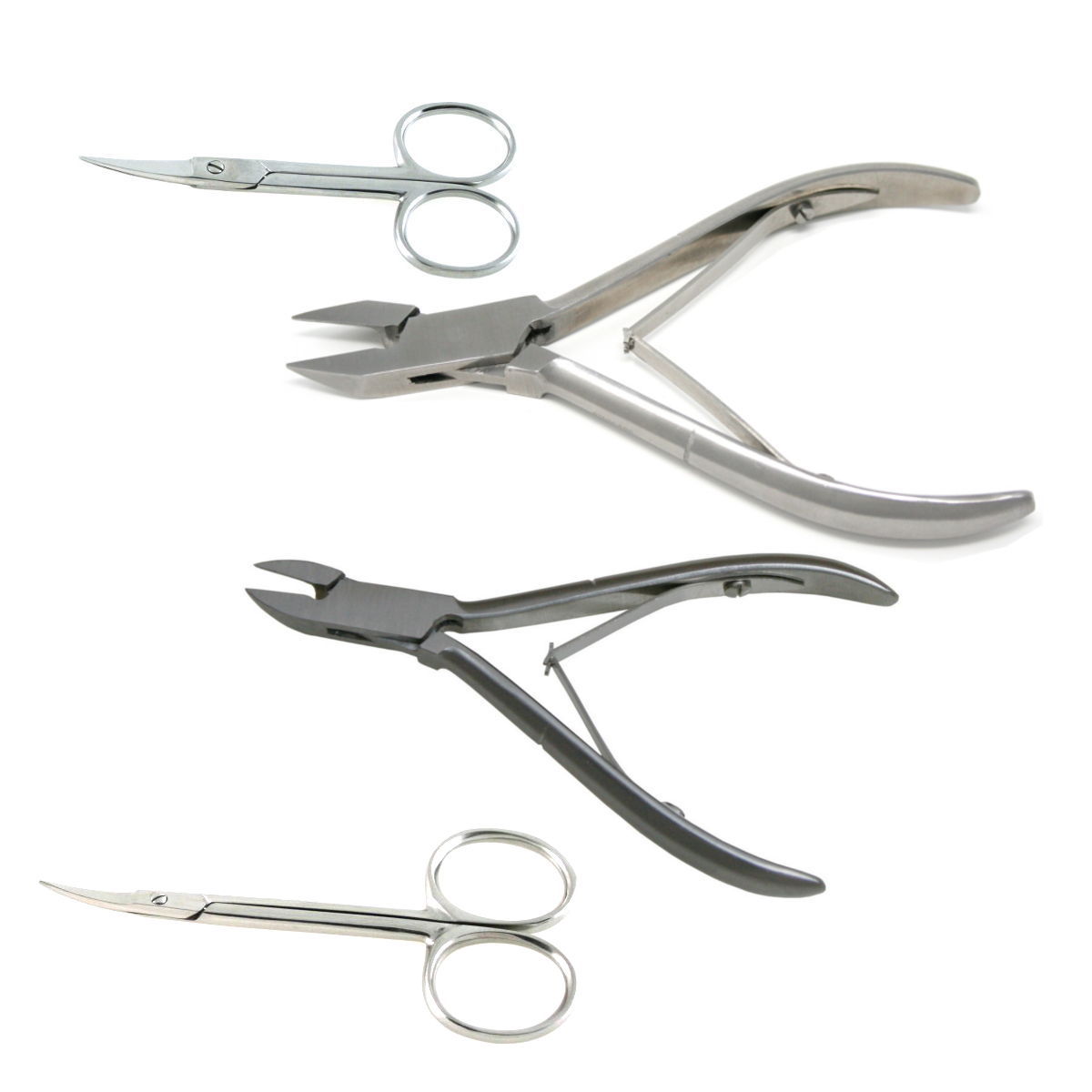 Professional Podiatry Instruments Kit of 4 Nail Nippers Cuticle Nail Scissors eBay