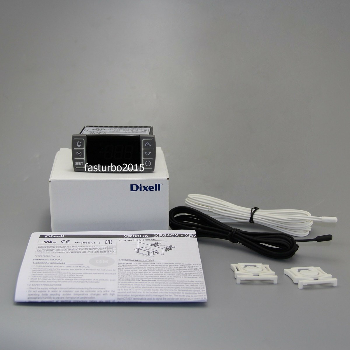 Gray Dixell XR60CX-4N1F1 Temperature Controller for Freezer 120V 2