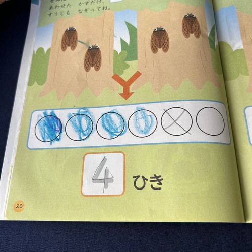 Japanese Children Books Math Workbook Lot 6 Sansu Kazu Age 5 〜 さんすう とけい かず ドリル - Picture 10 of 17