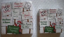 Mesafina Napkins PEACE THEME Cocktail or Luncheon Size 3 ply 20 count ~ Germany