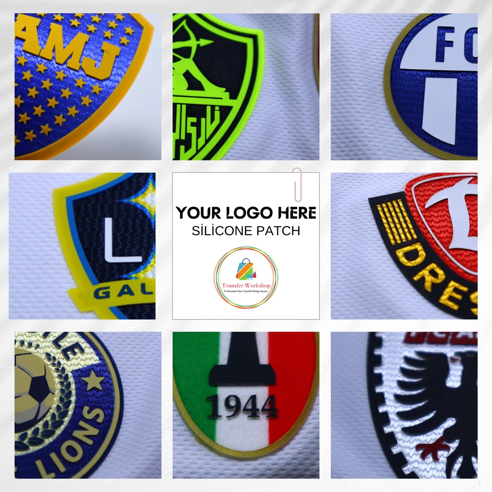 3D silicone patch logo Custom, Iron on Heat transfer - Image 2 of 4