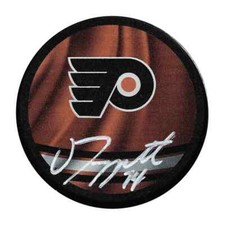 Owen Tippett Autographed Philadelphia Flyers Reverse Retro Puck