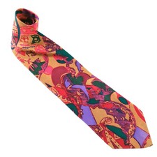 John Henry Men Neck Tie 100 Silk Geometric 57 x 3.75 - NWOT - made in USA