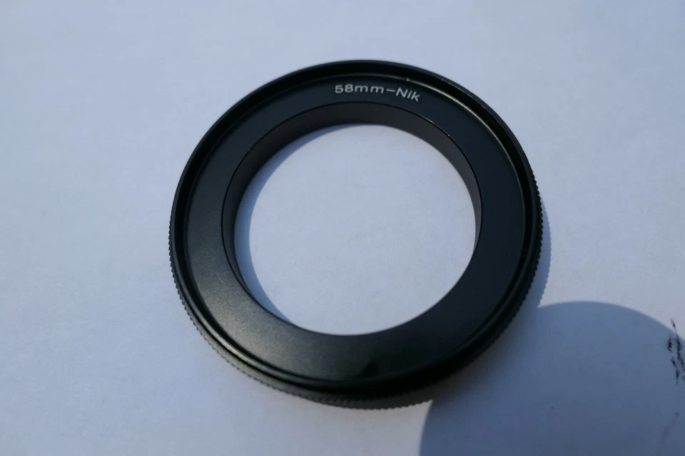 58mm Macro Reverse Lens Adapter Ring For Nikon camera F Ai-s AF-S Close-up D850 - Image 4 of 4