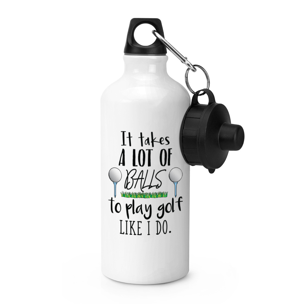 It Takes A Lot Of Balls To Play Golf Like I Do Sports Drinks Bottle Fathers Day