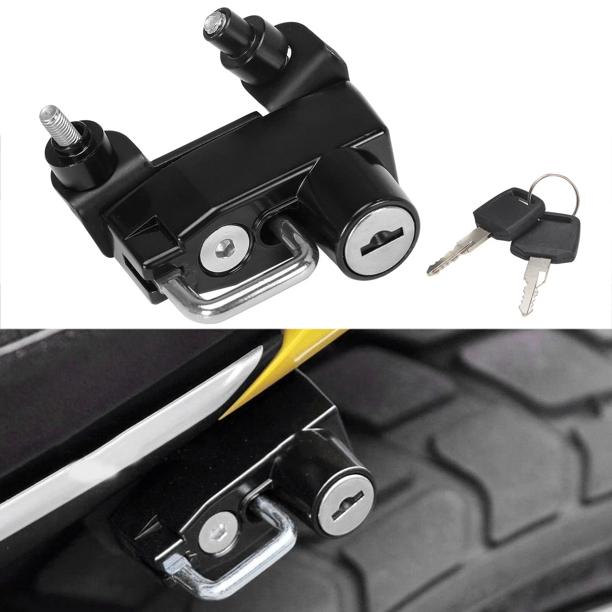Ducati scrambler helmet lock clearance
