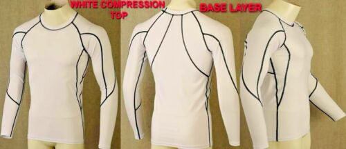 Men's Compression base layer body Armour Long Sleeve men's gym T-Shirt Sports uk - Picture 5 of 22