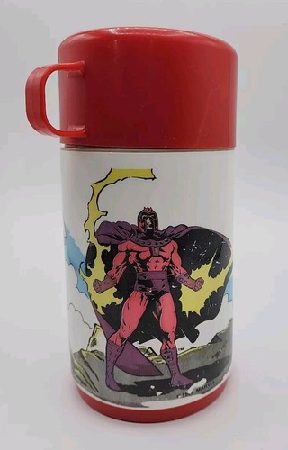 The Uncanny X-Men Thermoskanne 1992 Marvel Comics Wolverine Cyclops Magneto komplett - Bild 4 von 8